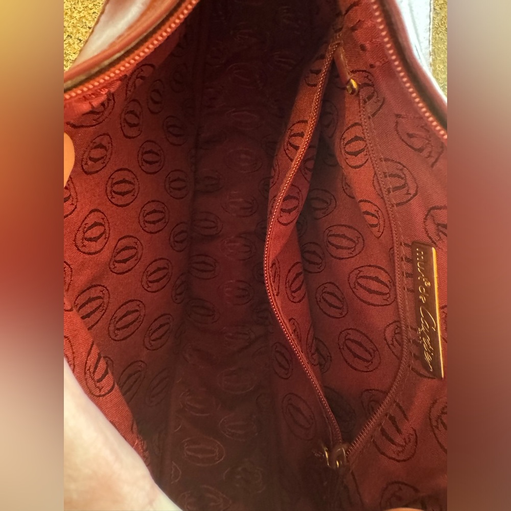 🚨SOLD!! 🚨CARTIER Must de Cartier Hobo with Dustbag- Shoulder/Crossbody EUC - Picture 7 of 11